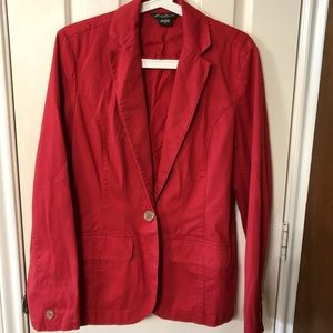 Eddie Bauer casual red blazer